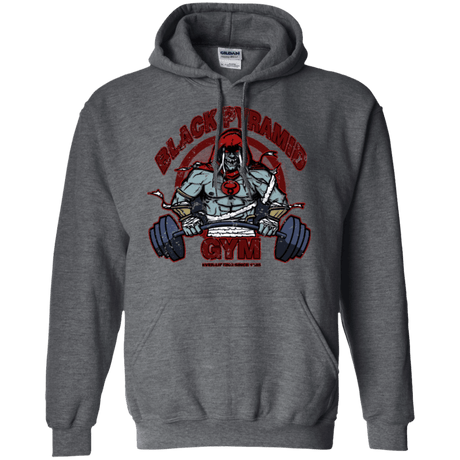 Sweatshirts Dark Heather / Small Black Pyramid Gym Pullover Hoodie