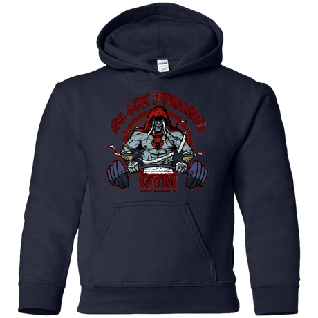 Sweatshirts Navy / YS Black Pyramid Gym Youth Hoodie