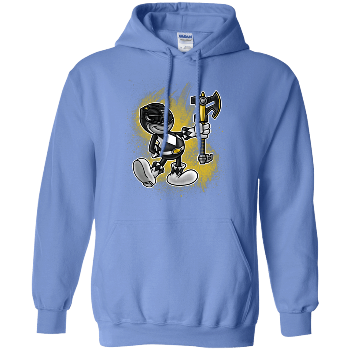 Sweatshirts Carolina Blue / Small Black Ranger Artwork Pullover Hoodie