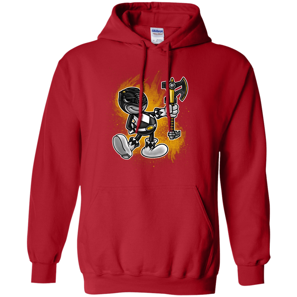 Sweatshirts Red / Small Black Ranger Artwork Pullover Hoodie