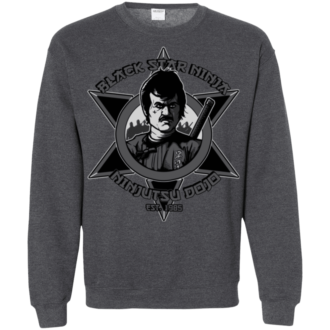 Sweatshirts Dark Heather / S Black Star Dojo Crewneck Sweatshirt