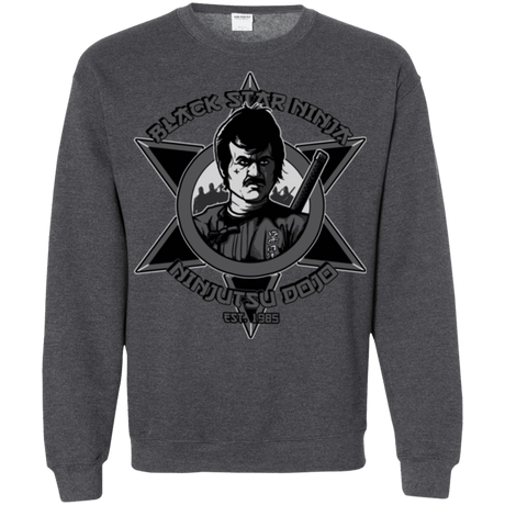 Sweatshirts Dark Heather / S Black Star Dojo Crewneck Sweatshirt