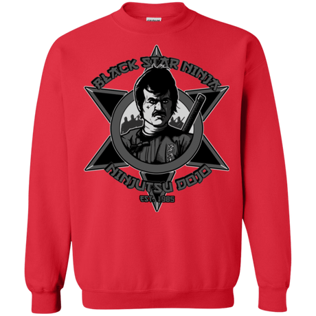Sweatshirts Red / S Black Star Dojo Crewneck Sweatshirt