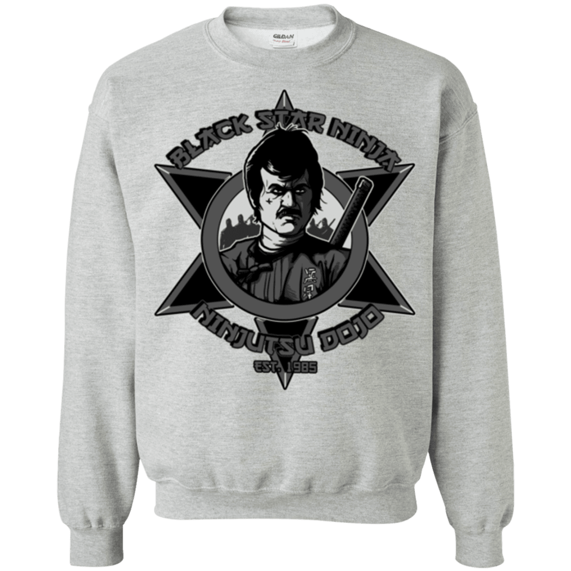 Sweatshirts Sport Grey / S Black Star Dojo Crewneck Sweatshirt