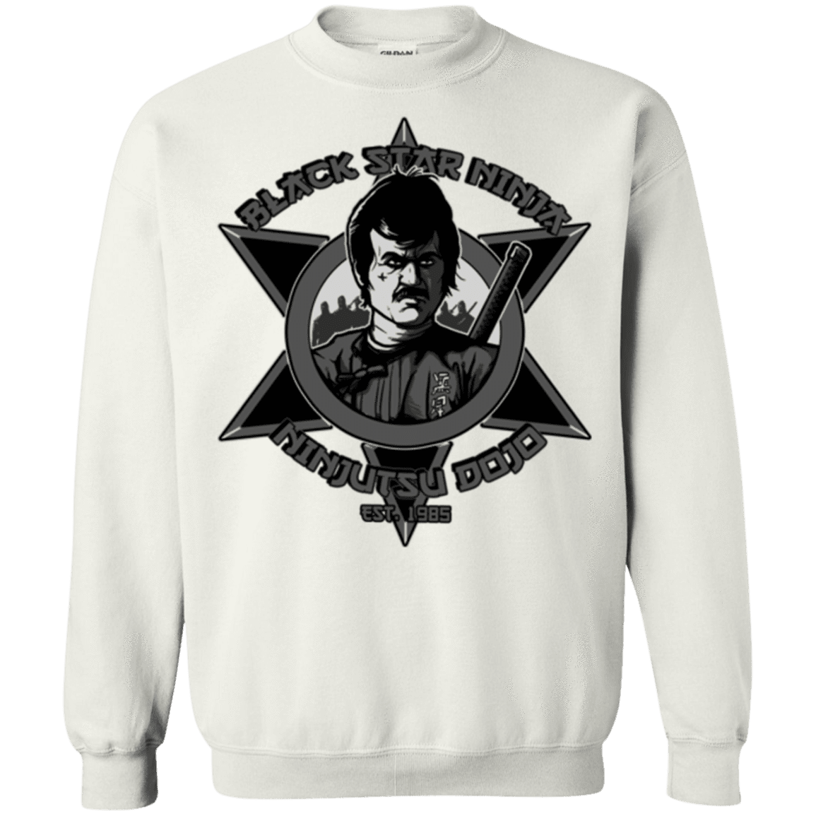 Sweatshirts White / S Black Star Dojo Crewneck Sweatshirt