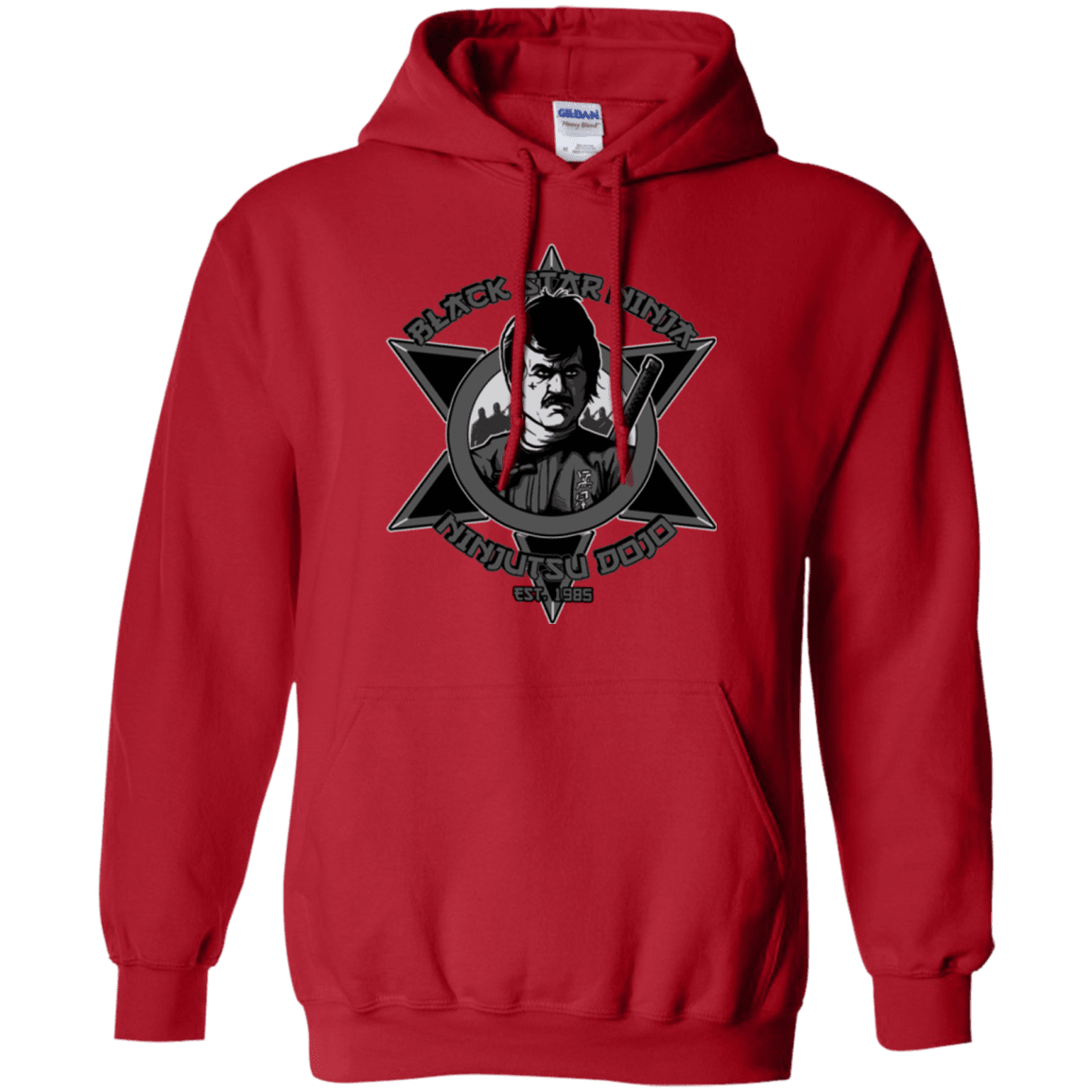 Sweatshirts Red / S Black Star Dojo Pullover Hoodie