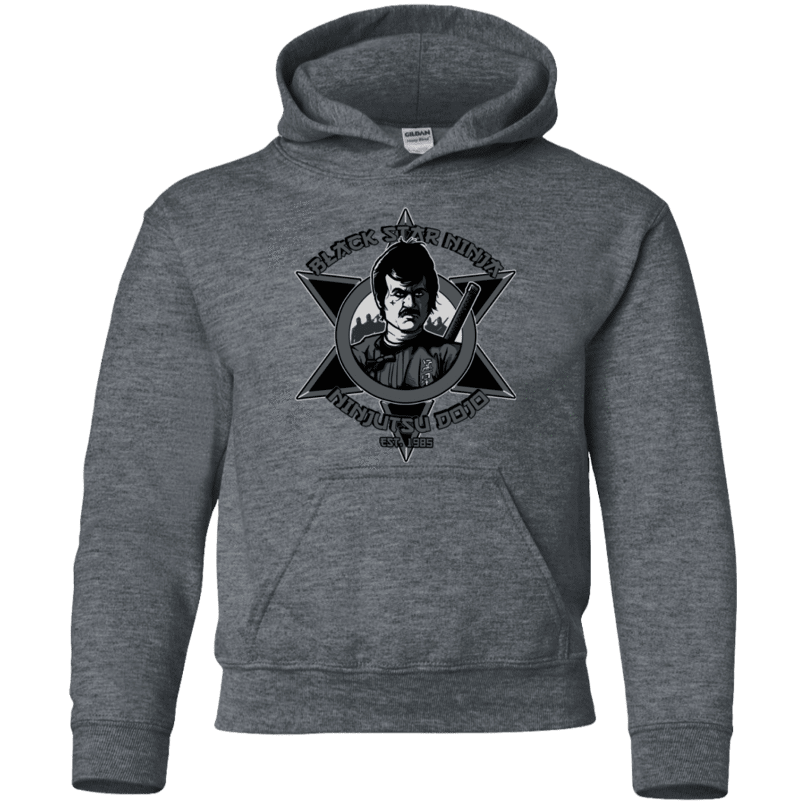Sweatshirts Dark Heather / YS Black Star Dojo Youth Hoodie