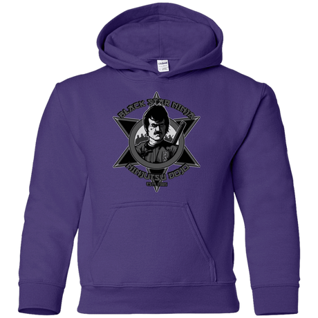 Sweatshirts Purple / YS Black Star Dojo Youth Hoodie