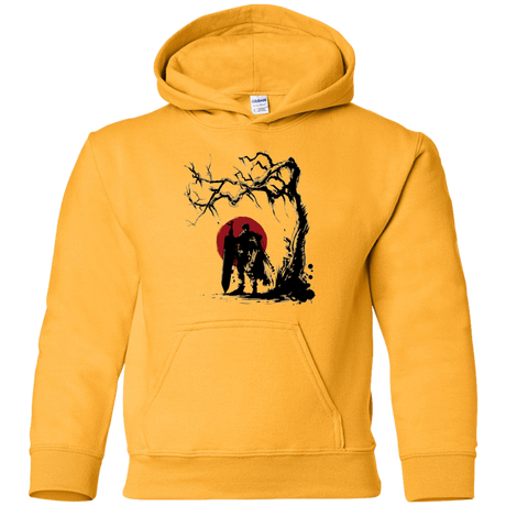 Sweatshirts Gold / YS Black Swordsman under the sun Youth Hoodie