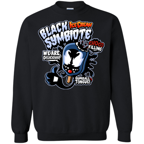 Sweatshirts Black / S Black Symbiote Ice Cream Crewneck Sweatshirt