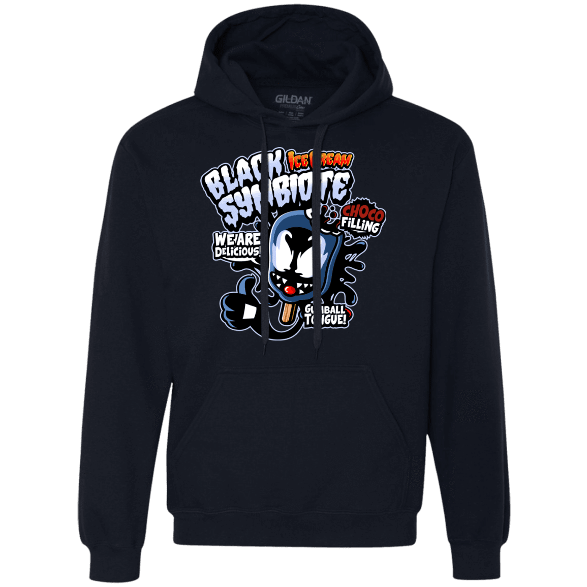Sweatshirts Navy / S Black Symbiote Ice Cream Premium Fleece Hoodie