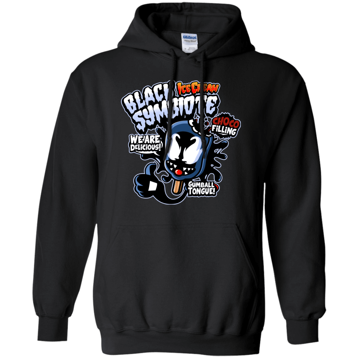 Sweatshirts Black / S Black Symbiote Ice Cream Pullover Hoodie