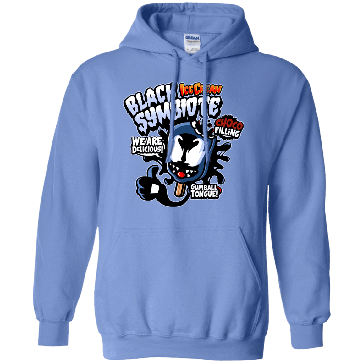 Sweatshirts Carolina Blue / S Black Symbiote Ice Cream Pullover Hoodie