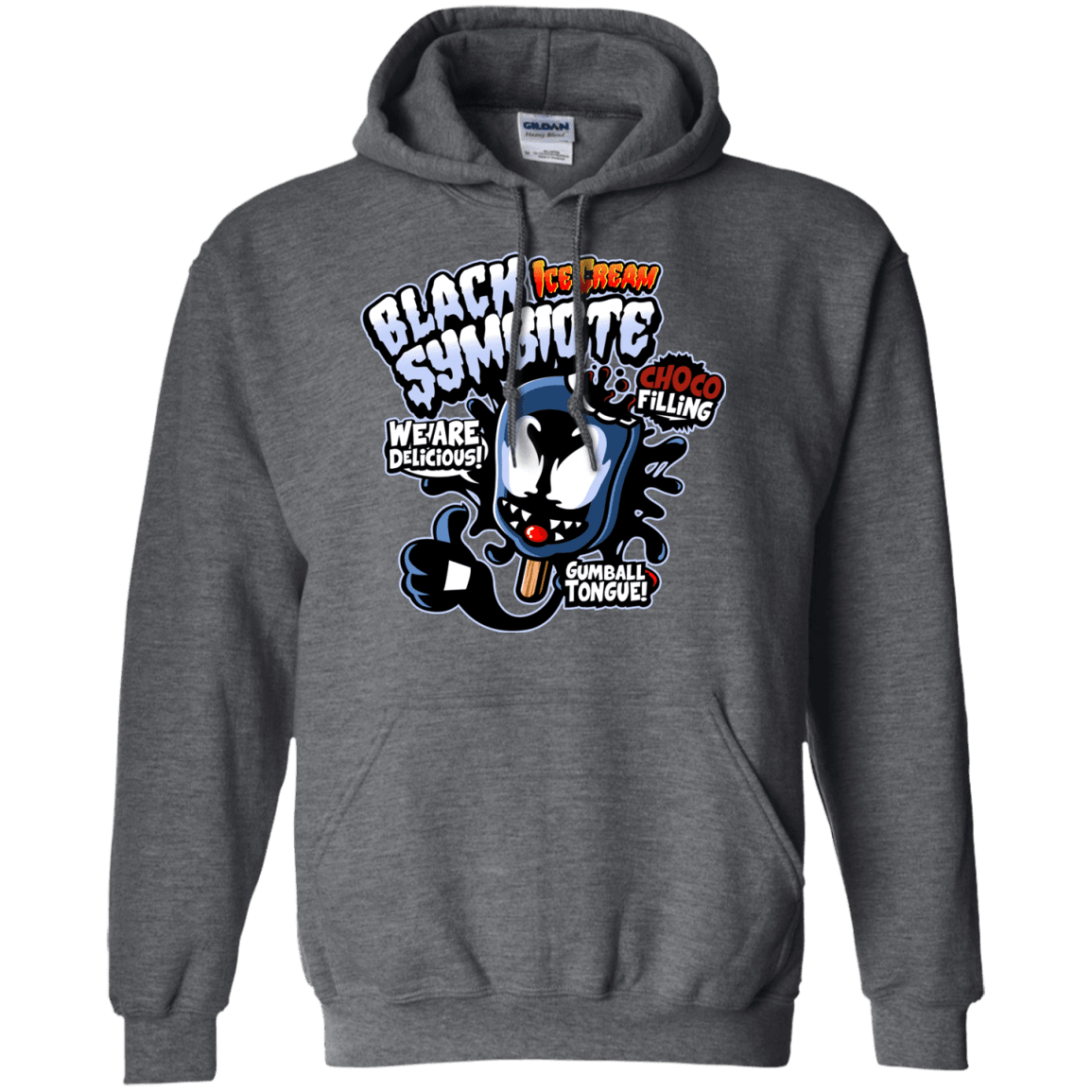 Sweatshirts Dark Heather / S Black Symbiote Ice Cream Pullover Hoodie