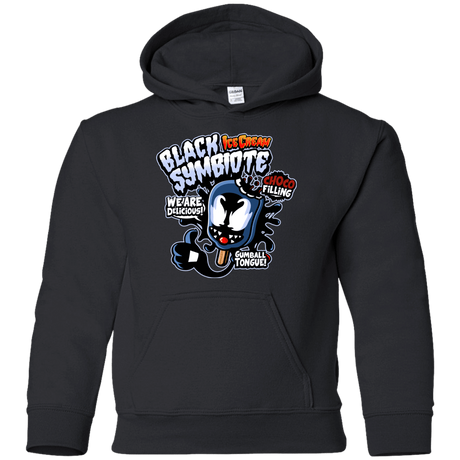 Sweatshirts Black / YS Black Symbiote Ice Cream Youth Hoodie