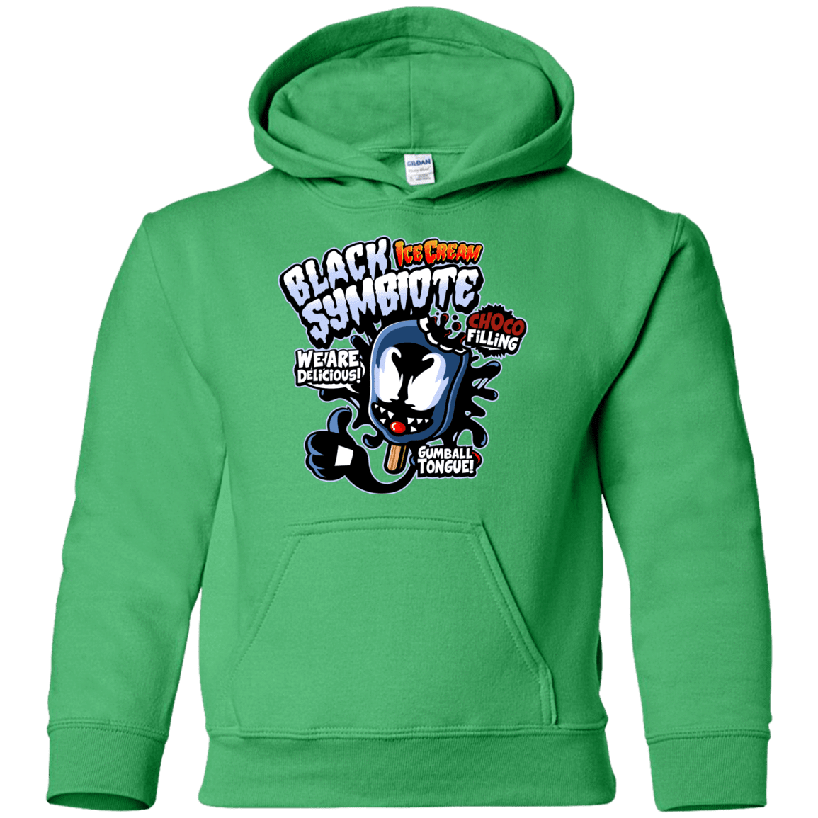 Sweatshirts Irish Green / YS Black Symbiote Ice Cream Youth Hoodie