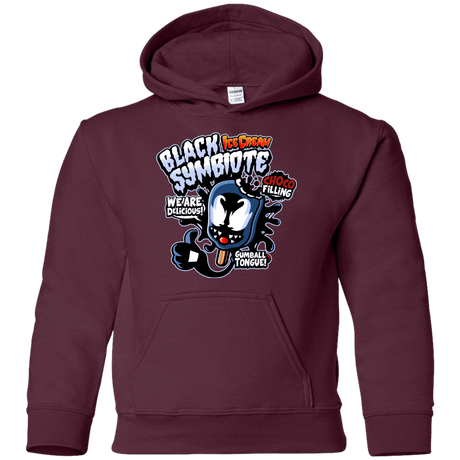 Sweatshirts Maroon / YS Black Symbiote Ice Cream Youth Hoodie