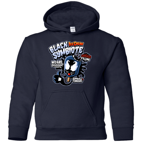 Sweatshirts Navy / YS Black Symbiote Ice Cream Youth Hoodie