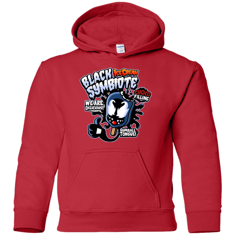 Sweatshirts Red / YS Black Symbiote Ice Cream Youth Hoodie
