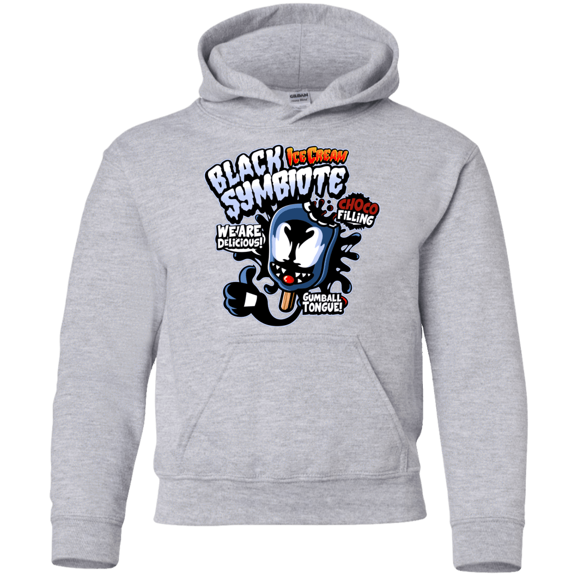 Sweatshirts Sport Grey / YS Black Symbiote Ice Cream Youth Hoodie