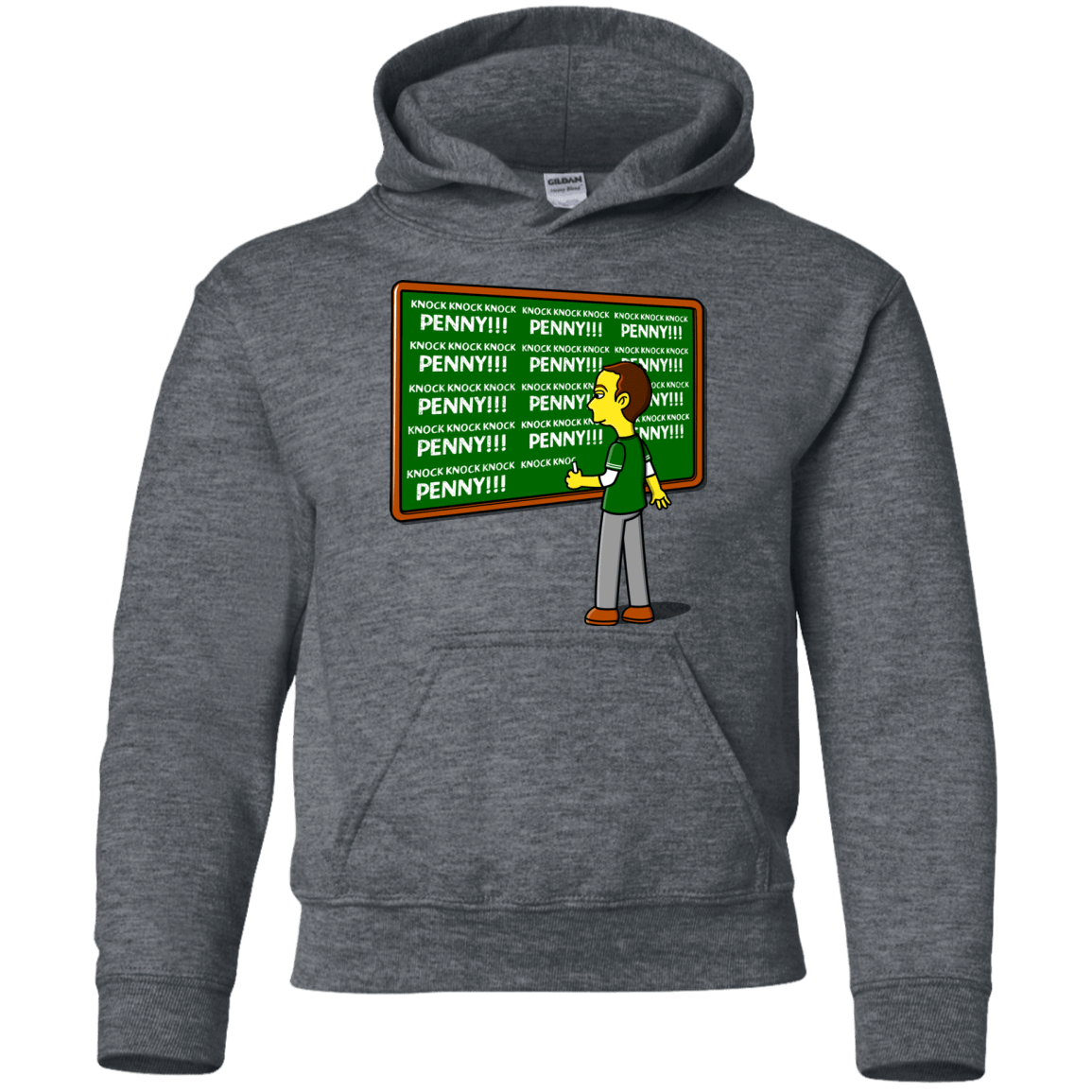 Sweatshirts Dark Heather / YS Blackboard Theory Youth Hoodie