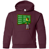 Sweatshirts Maroon / YS Blackboard Theory Youth Hoodie
