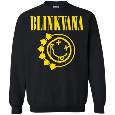 Sweatshirts Black / S Blinkvana Crewneck Sweatshirt