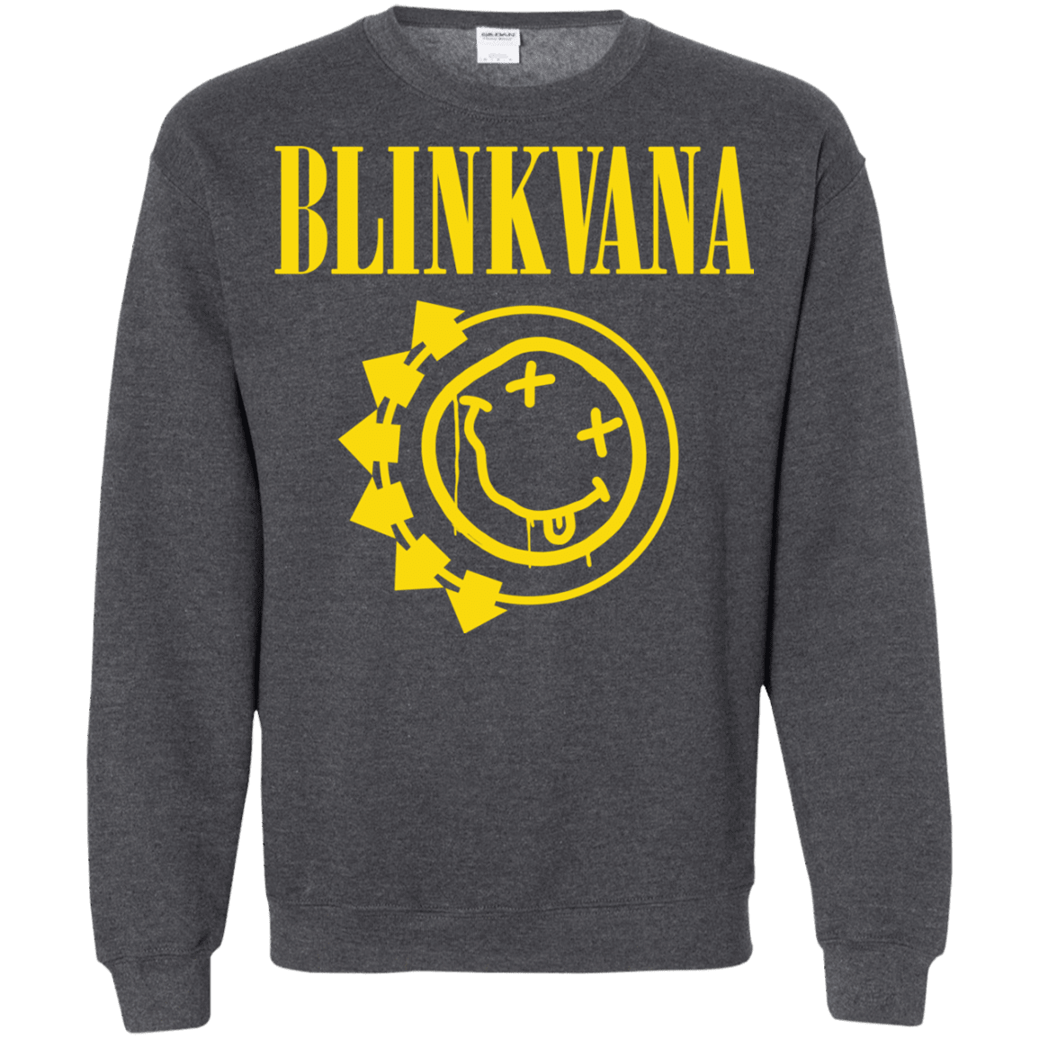 Sweatshirts Dark Heather / S Blinkvana Crewneck Sweatshirt