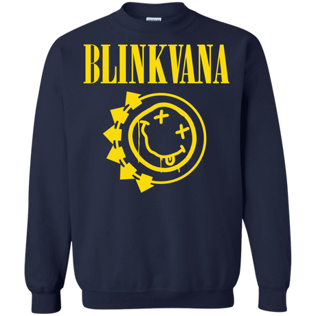 Sweatshirts Navy / S Blinkvana Crewneck Sweatshirt