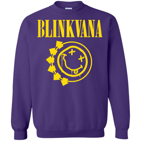 Sweatshirts Purple / S Blinkvana Crewneck Sweatshirt