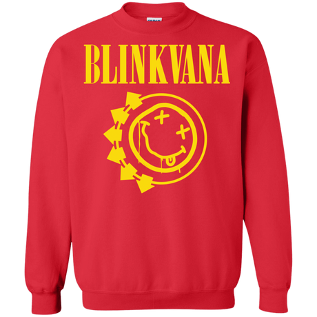 Sweatshirts Red / S Blinkvana Crewneck Sweatshirt