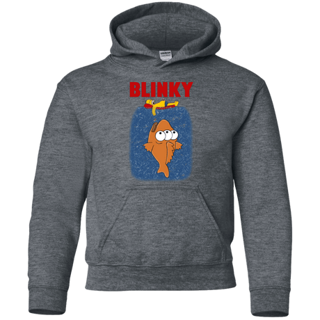 Sweatshirts Dark Heather / YS Blinky Jaws Youth Hoodie