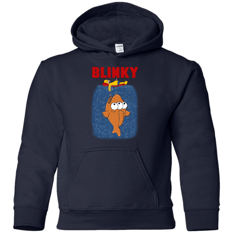 Sweatshirts Navy / YS Blinky Jaws Youth Hoodie