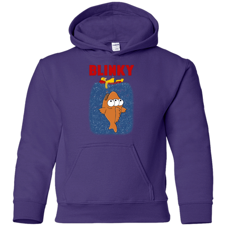Sweatshirts Purple / YS Blinky Jaws Youth Hoodie
