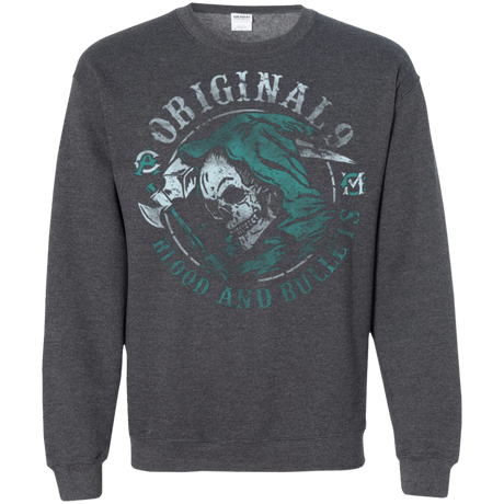 Sweatshirts Dark Heather / Small Blood and Bullets Crewneck Sweatshirt