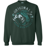 Sweatshirts Forest Green / Small Blood and Bullets Crewneck Sweatshirt