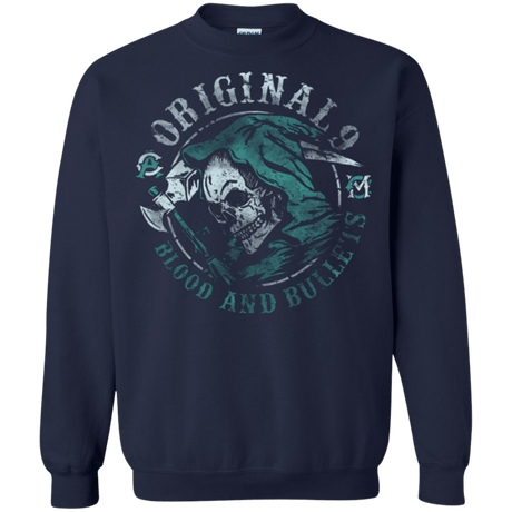 Sweatshirts Navy / Small Blood and Bullets Crewneck Sweatshirt