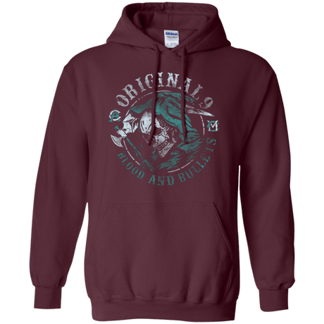 Sweatshirts Maroon / Small Blood and Bullets Pullover Hoodie
