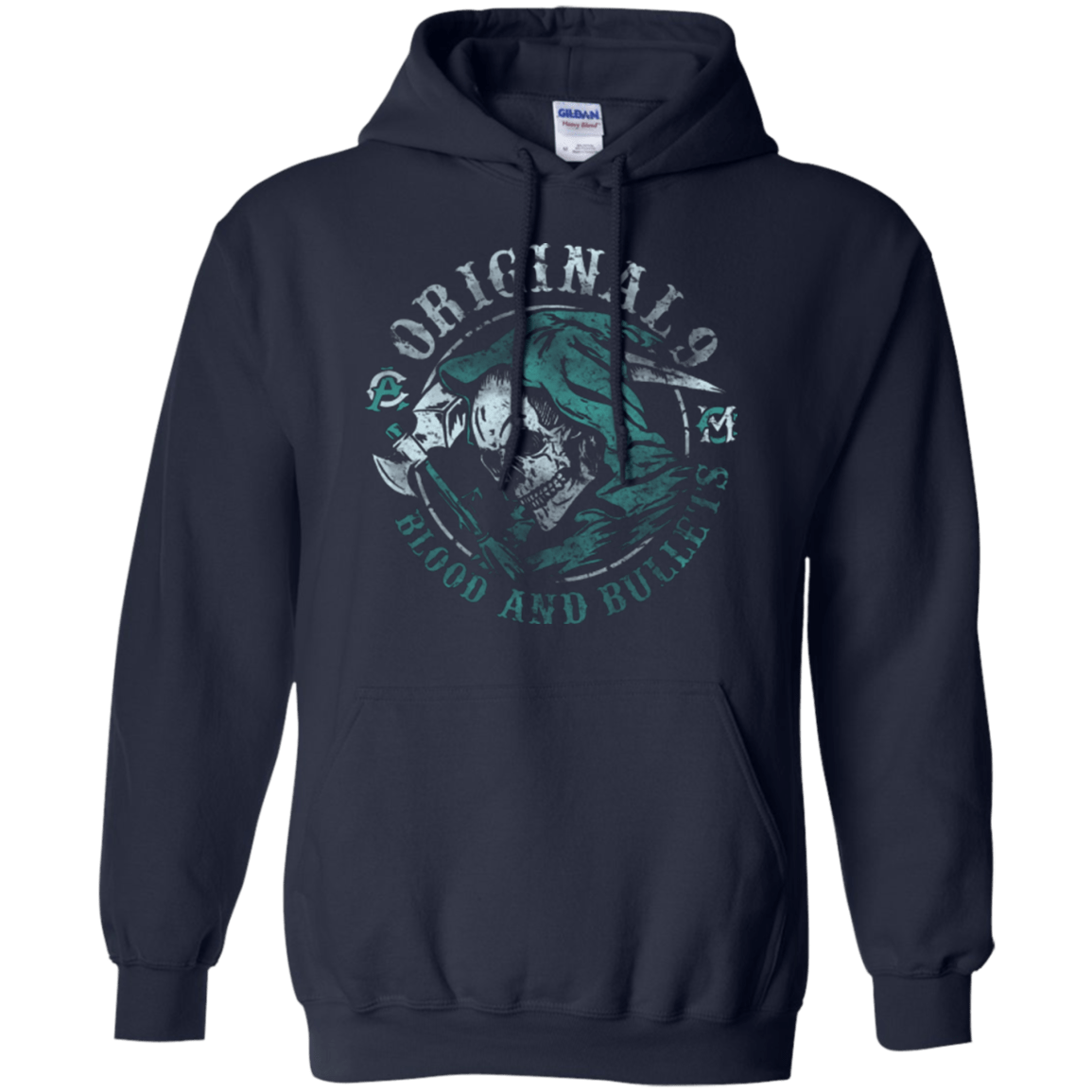 Sweatshirts Navy / Small Blood and Bullets Pullover Hoodie