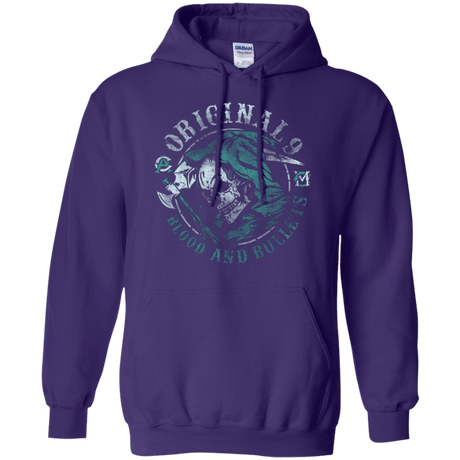 Sweatshirts Purple / Small Blood and Bullets Pullover Hoodie