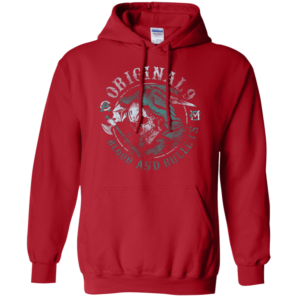 Sweatshirts Red / Small Blood and Bullets Pullover Hoodie