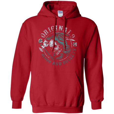 Sweatshirts Red / Small Blood and Bullets Pullover Hoodie