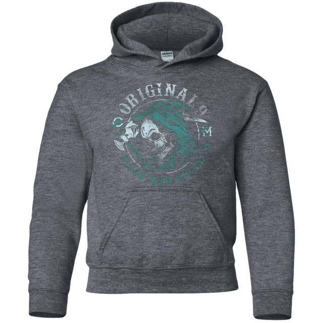 Sweatshirts Dark Heather / YS Blood and Bullets Youth Hoodie