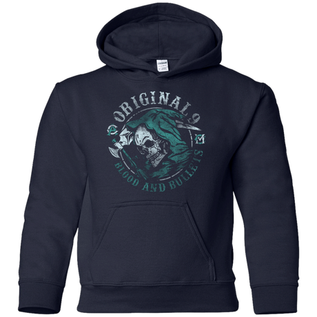 Sweatshirts Navy / YS Blood and Bullets Youth Hoodie