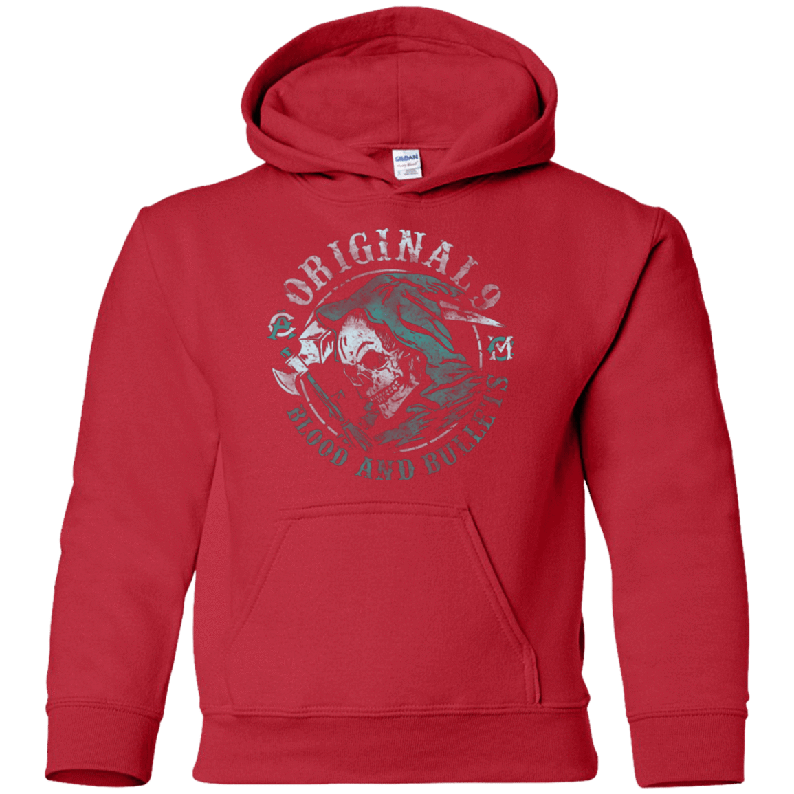 Sweatshirts Red / YS Blood and Bullets Youth Hoodie