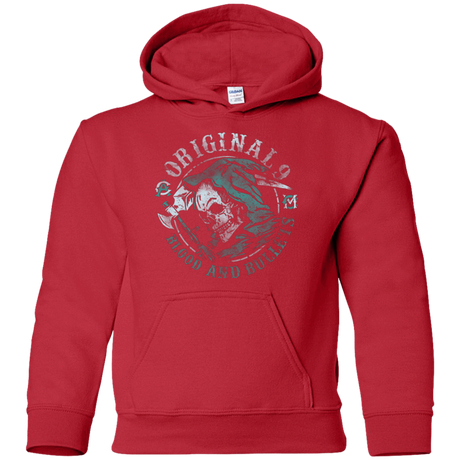 Sweatshirts Red / YS Blood and Bullets Youth Hoodie