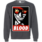Sweatshirts Dark Heather / Small Blood Crewneck Sweatshirt