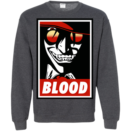 Sweatshirts Dark Heather / Small Blood Crewneck Sweatshirt