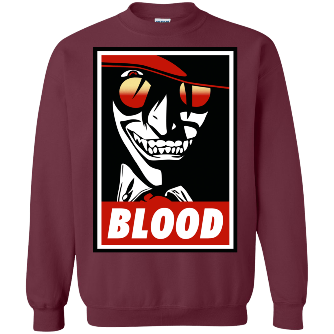 Sweatshirts Maroon / Small Blood Crewneck Sweatshirt