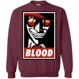 Sweatshirts Maroon / Small Blood Crewneck Sweatshirt